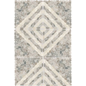 Coal Striped Pebble - stone tile